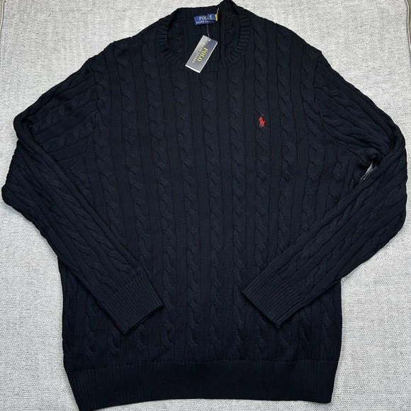 Ralph Lauren Other - Polo Ralph Lauren Men's 3XLT Pullover CABLE Knit Sweater PONY NWT $148 Preppy
